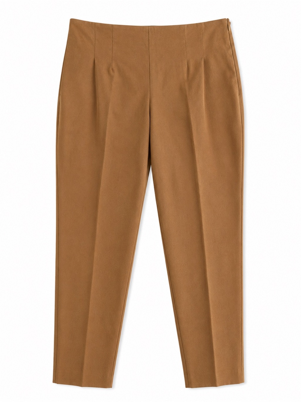 Time and Tru Women Tan Ankle Pants Stretch Pull On Trousers Size 14